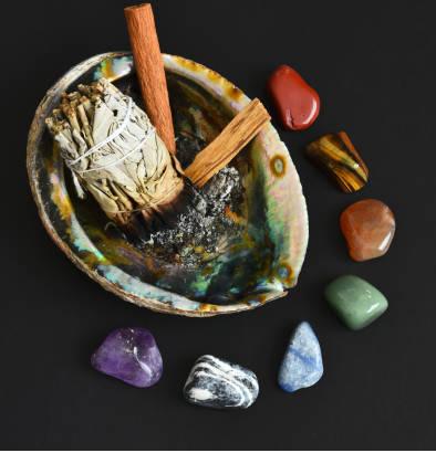 Sage Shell Chakra Healing Crystals