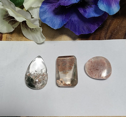 Lodolite / Scenic Quartz Cabochons