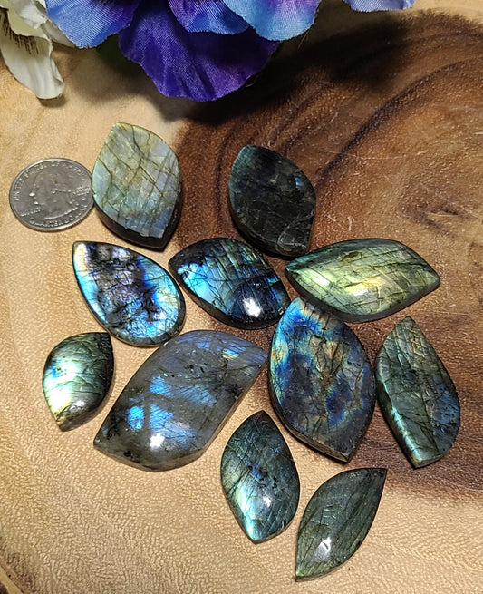 Labradorite Cabochons / Flatbacks