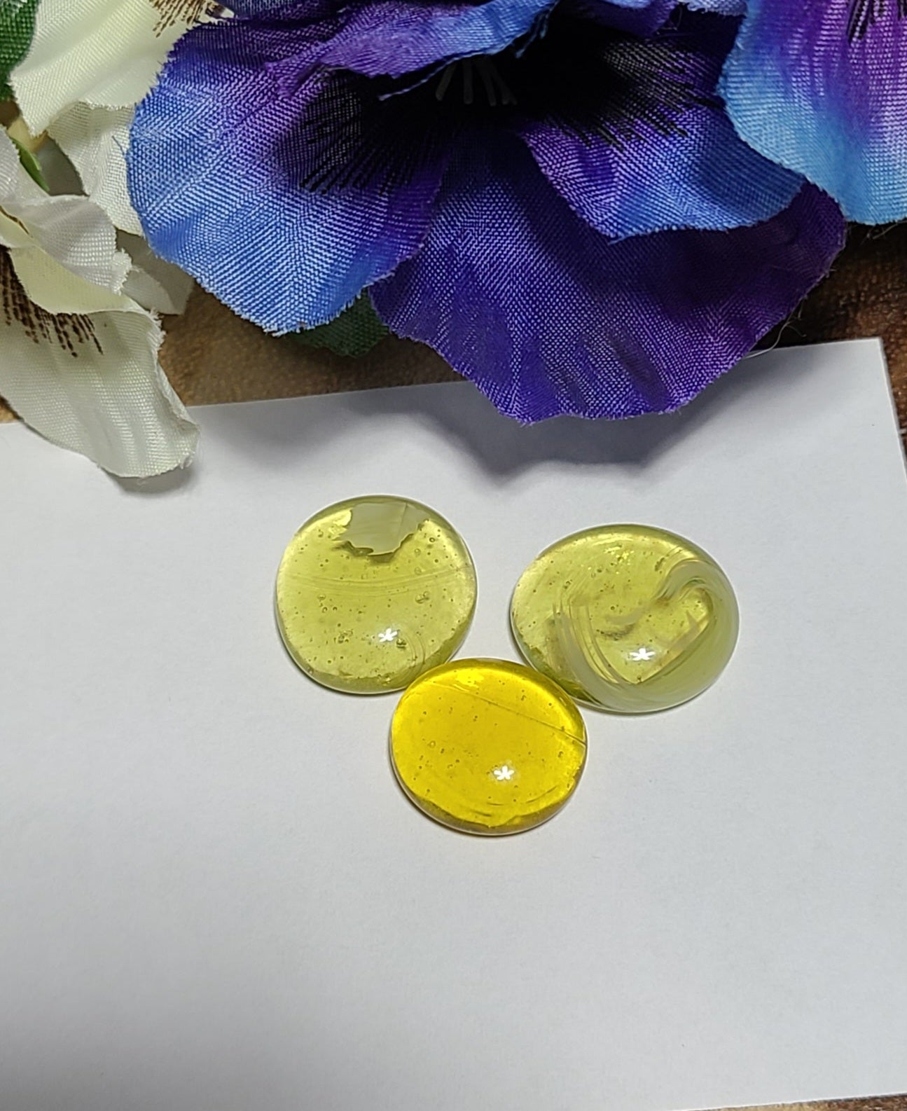 Witches Quartz or Citrine Cabochons