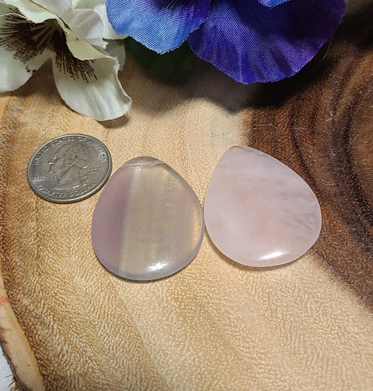 Extra Large Carved Gemstone Tear-Drops / Pre-drilled