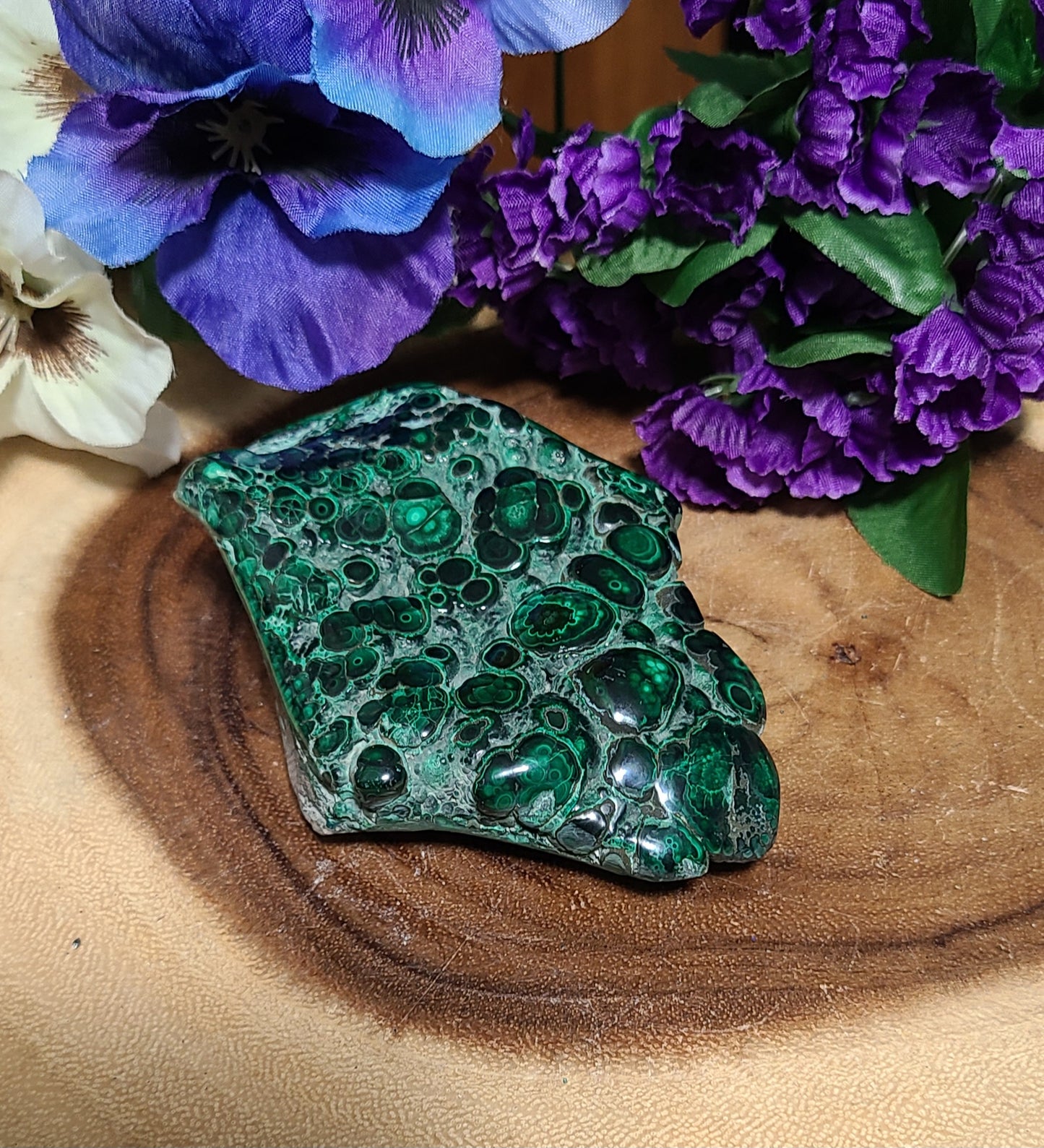 Large Polished Face Malachite Specimen