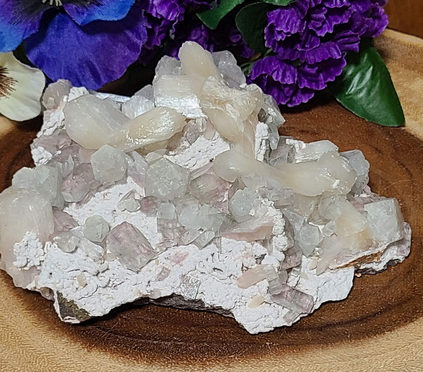 HUGE Specimen Cluster - Danburite, Apophyllite, Stilbite, Okenite