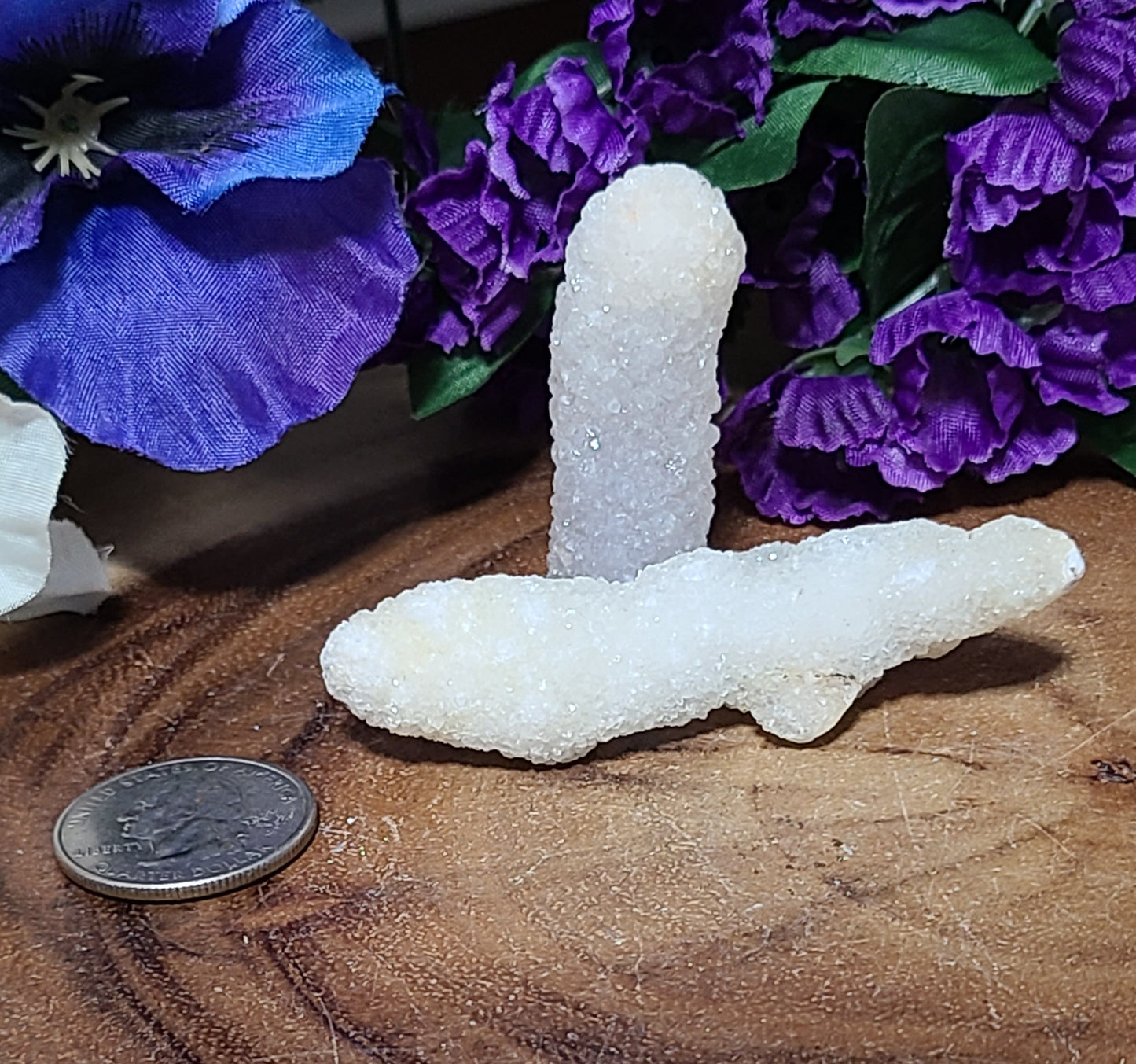 Druzy Apophyllite Stalactites - Multiple Sizes to Choose From