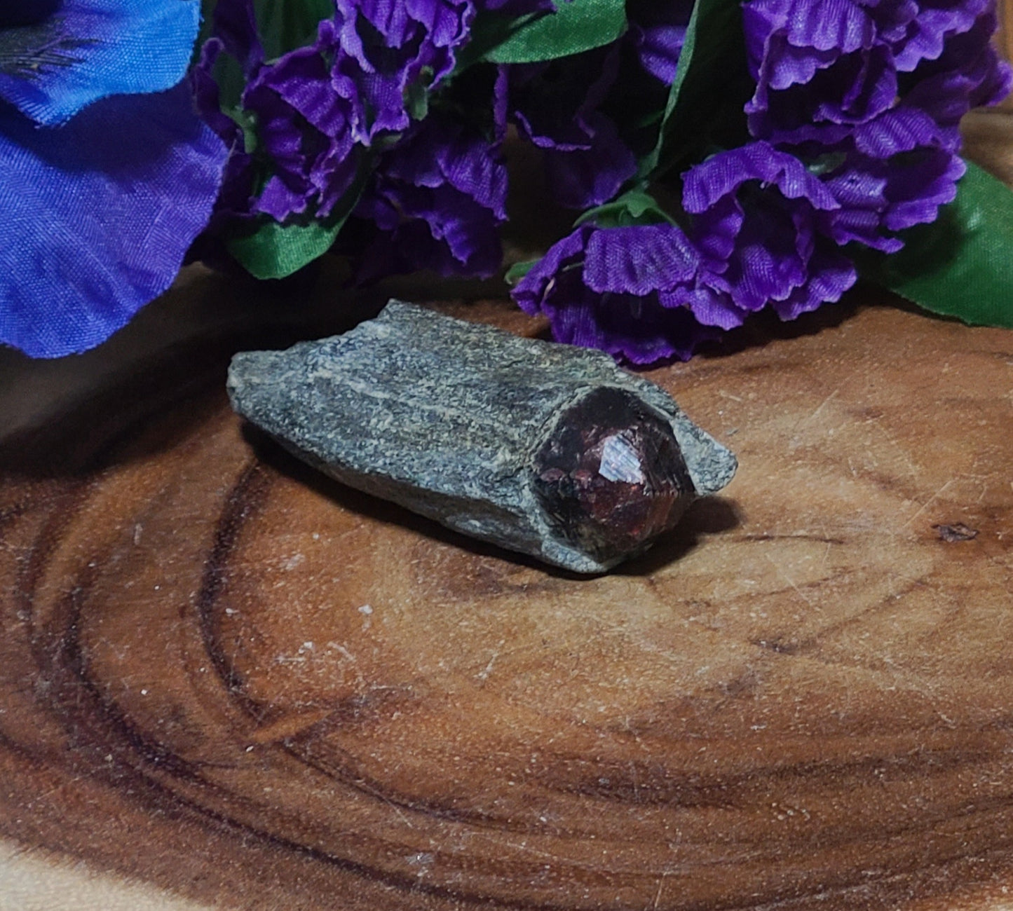 BIG Almandine Garnet In Chist