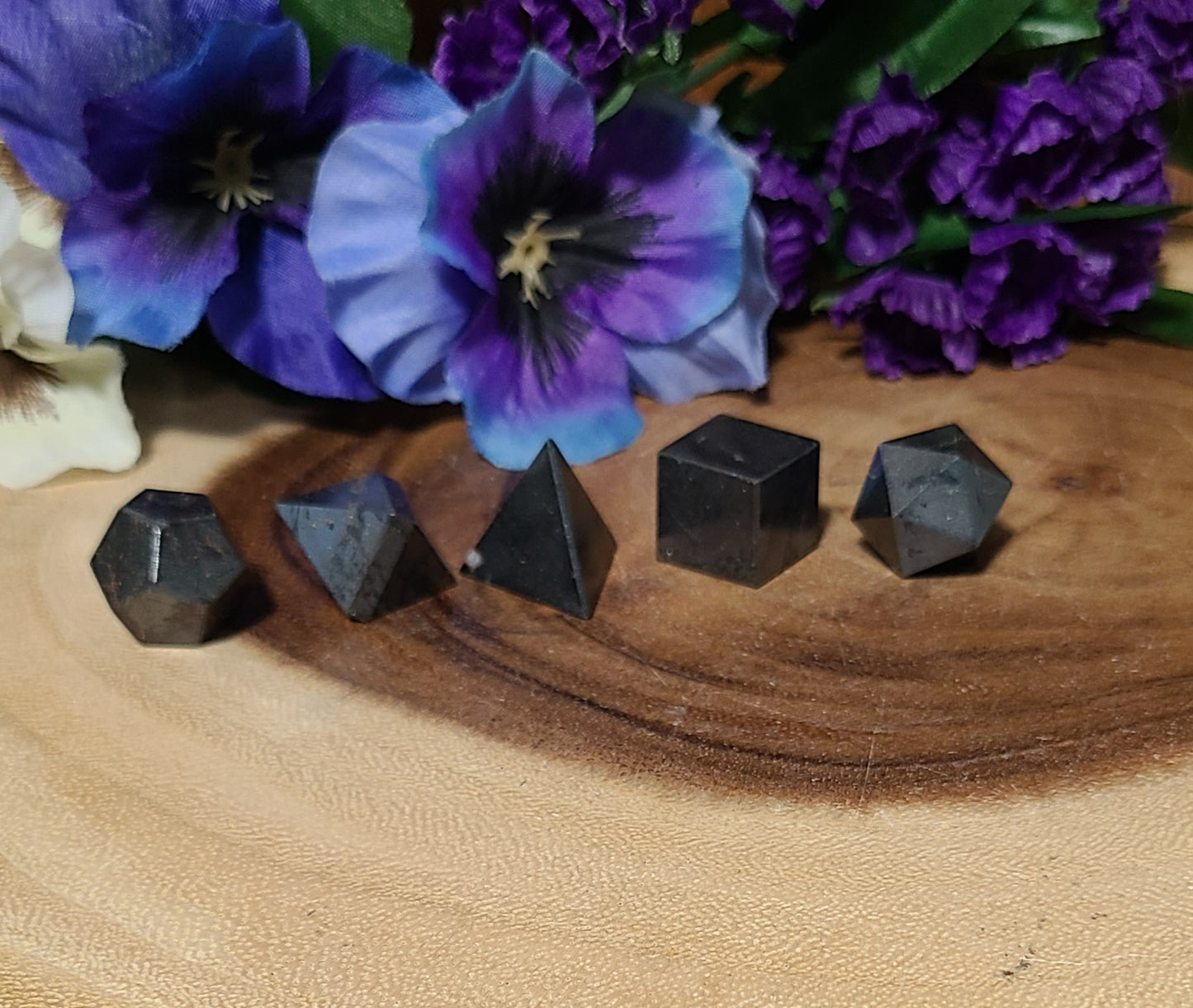 Hematite Sacred Geometry 5pc Set