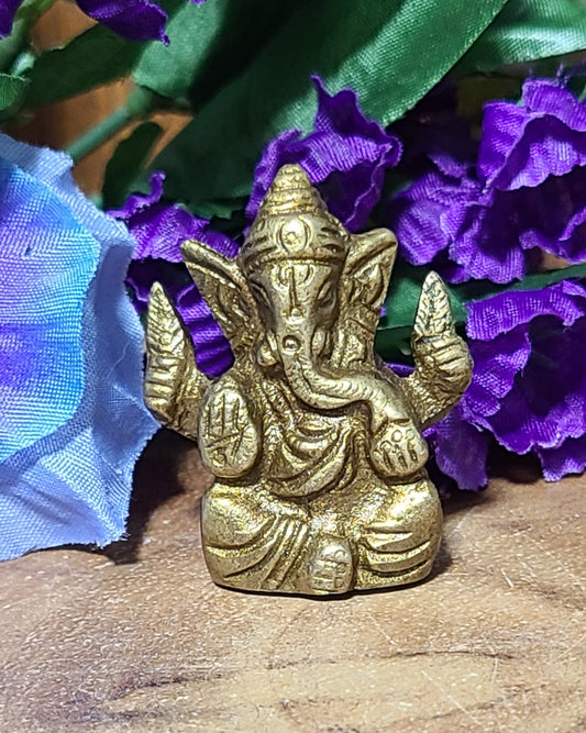 Brass Ganesh Figures / Altar Pieces