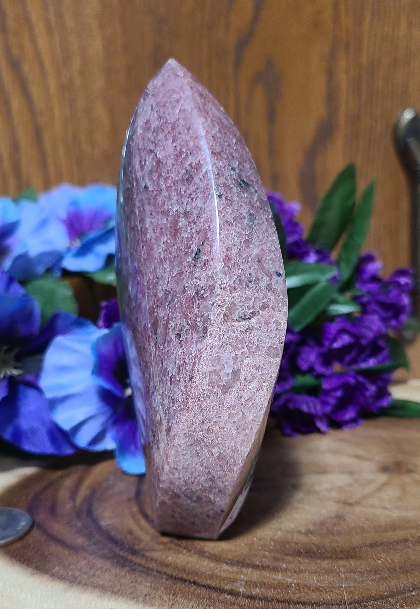 Large Strawberry Quartz Flame