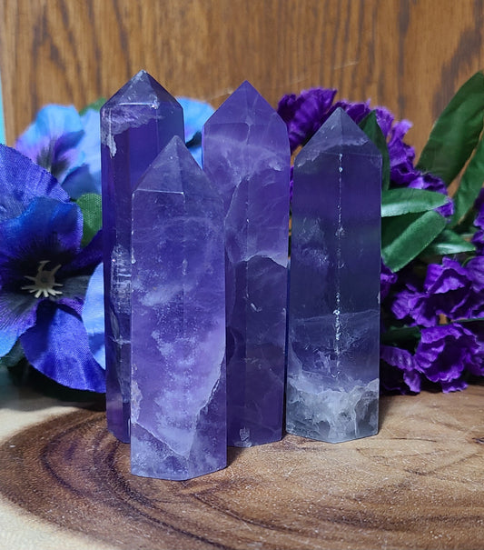 Indigo Fluorite Towers - Structure and Organization