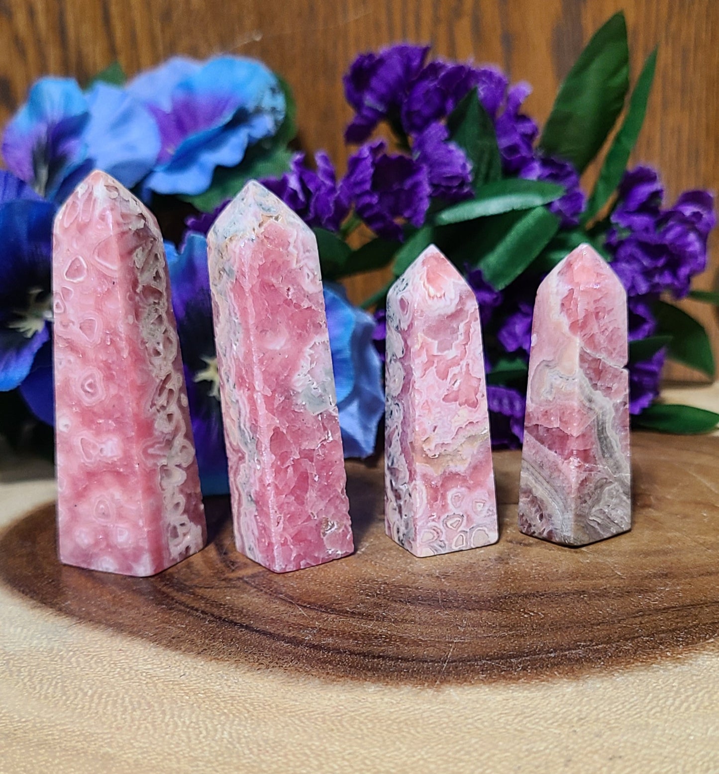 Collector Quality Rare Rhodochrosite Towers