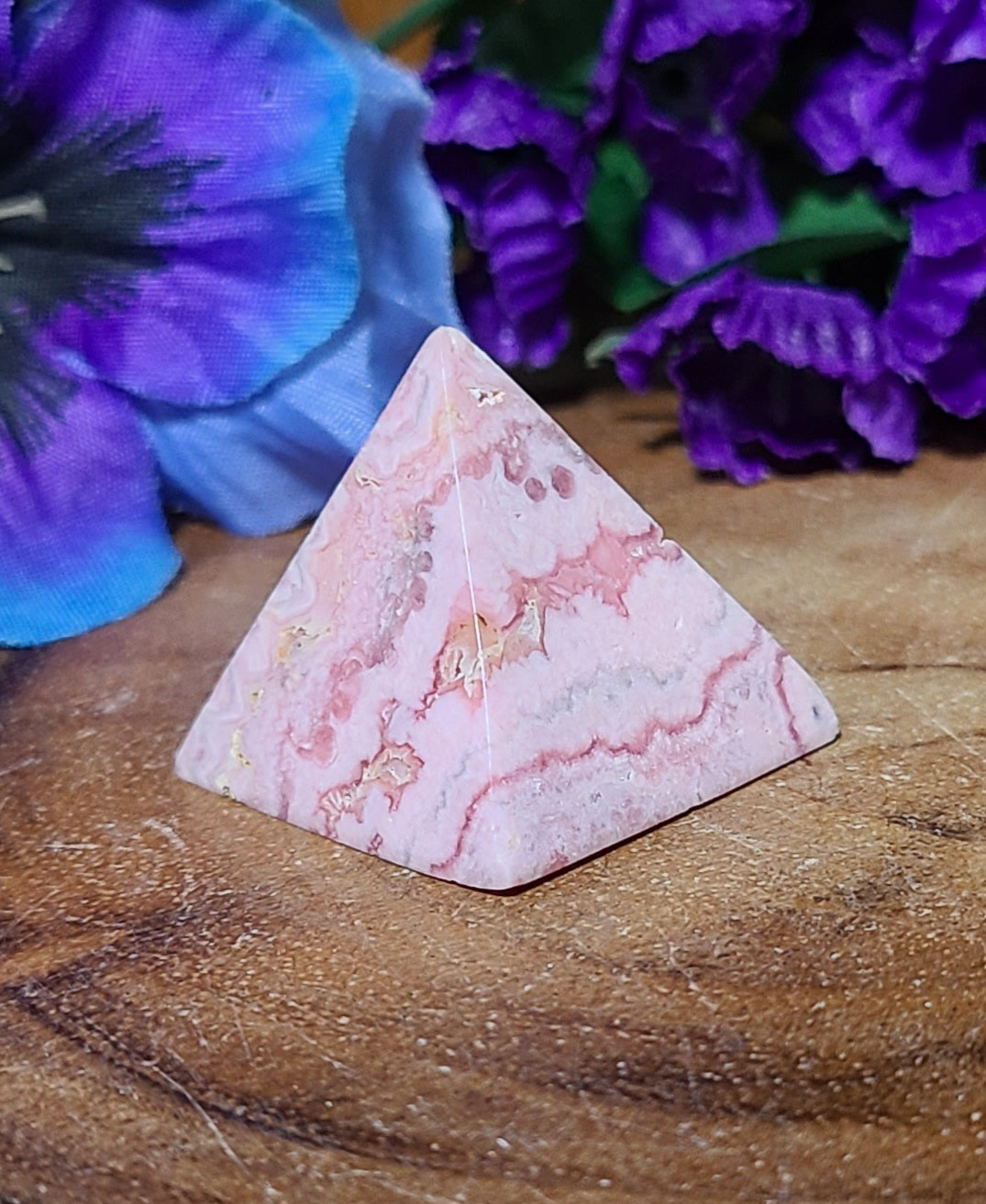 Rare Rhodochrosite Pyramid