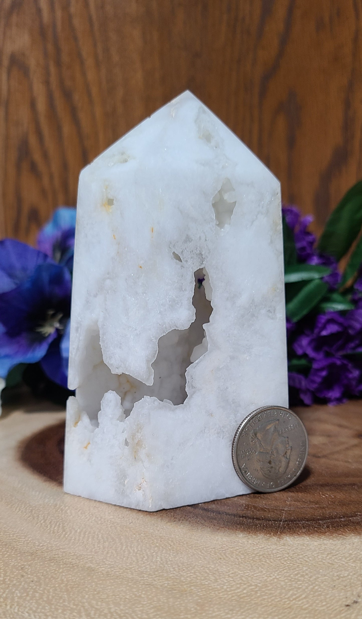 BIG and POWERFUL Druzy Quartz Tower