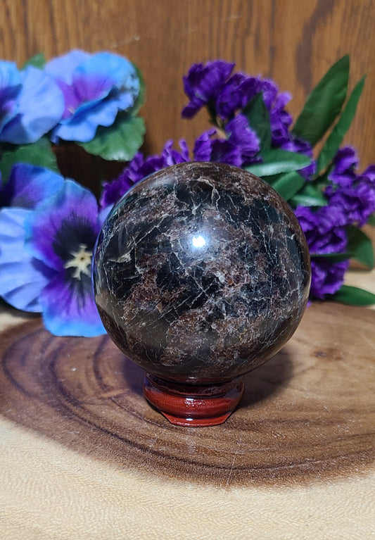 Garnet & Astrophyllite Spheres