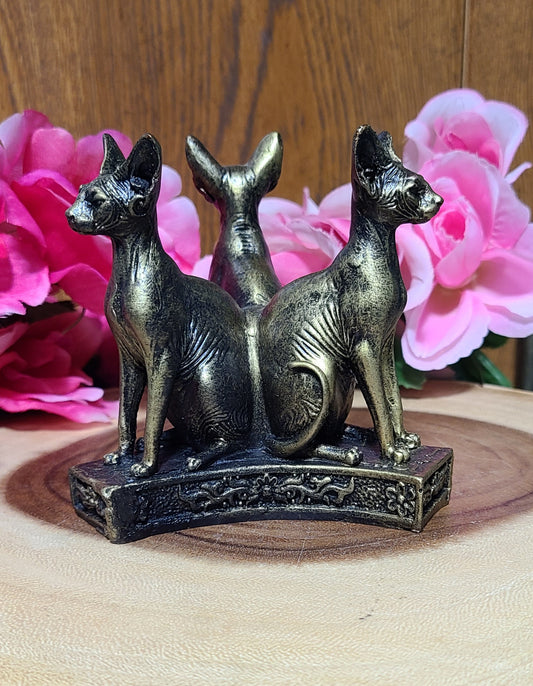 Carved Sphynx Sphere Holders