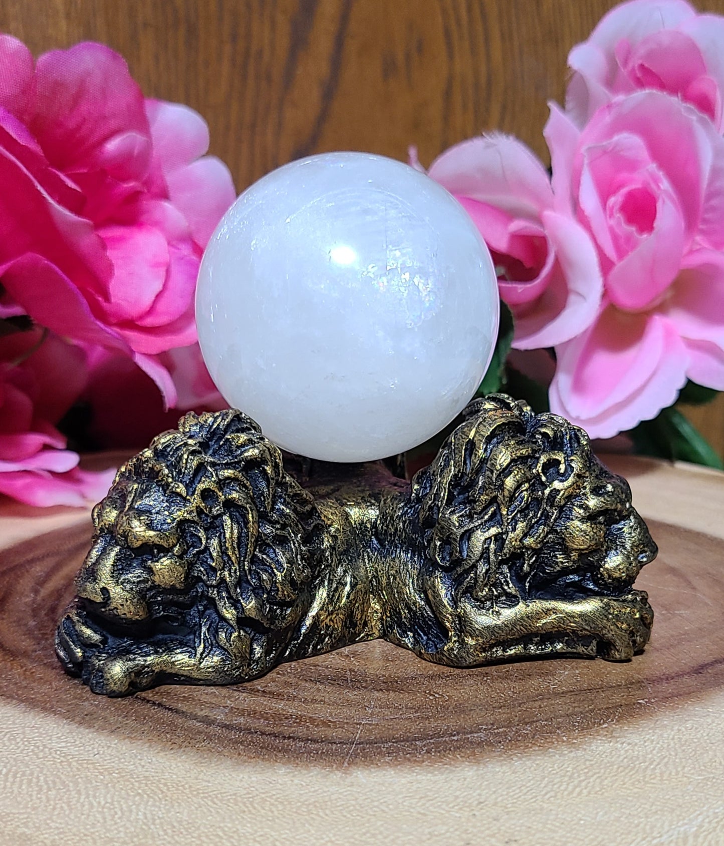 Carved Lions Sphere Holders