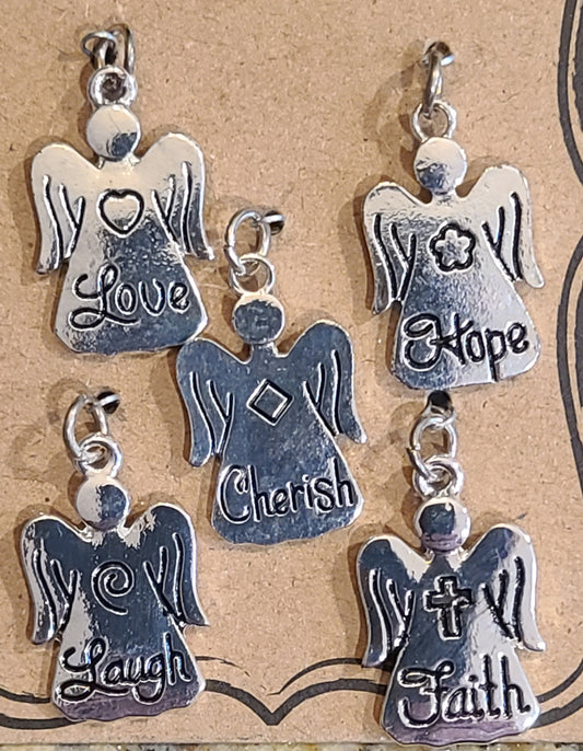 Silver Angel Pendants - Choose Your Angel