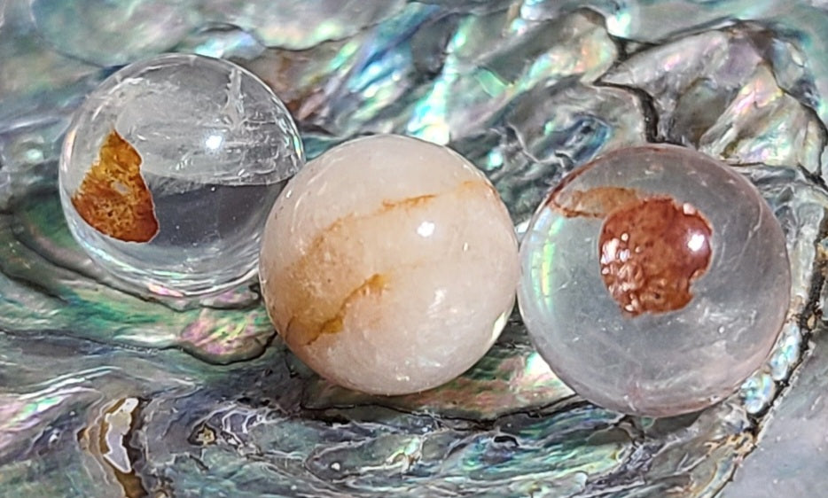 Fire Quartz (aka Hematoid Quartz) Mini Spheres