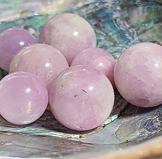 Pink Kunzite Mini Spheres - Love and Acceptance