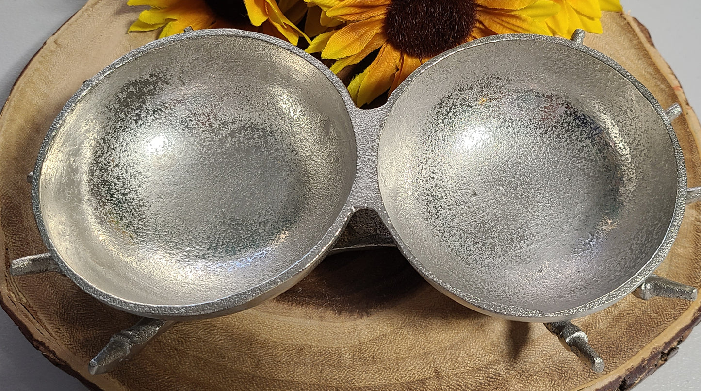 Silver Skeletal Hand Bowls