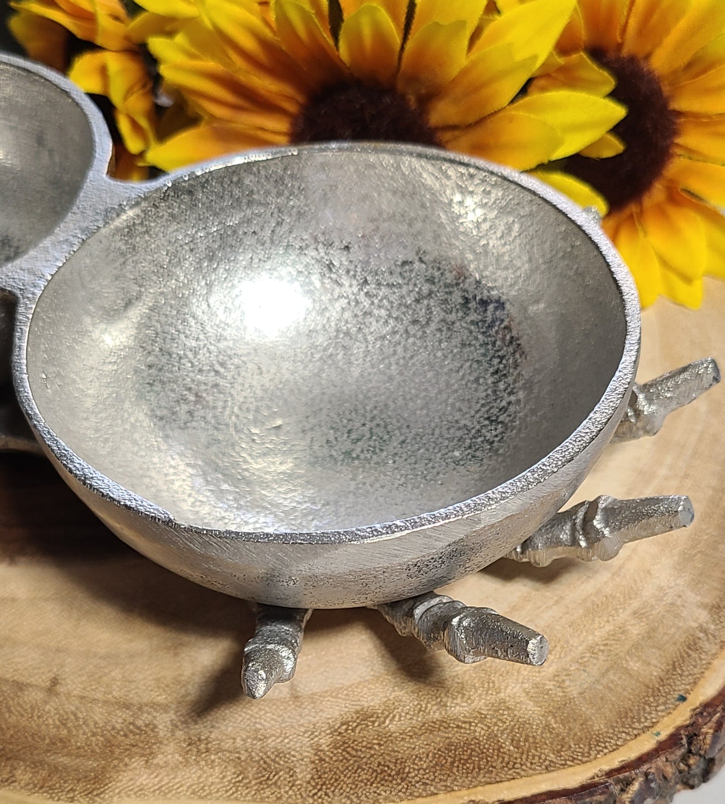 Silver Skeletal Hand Bowls