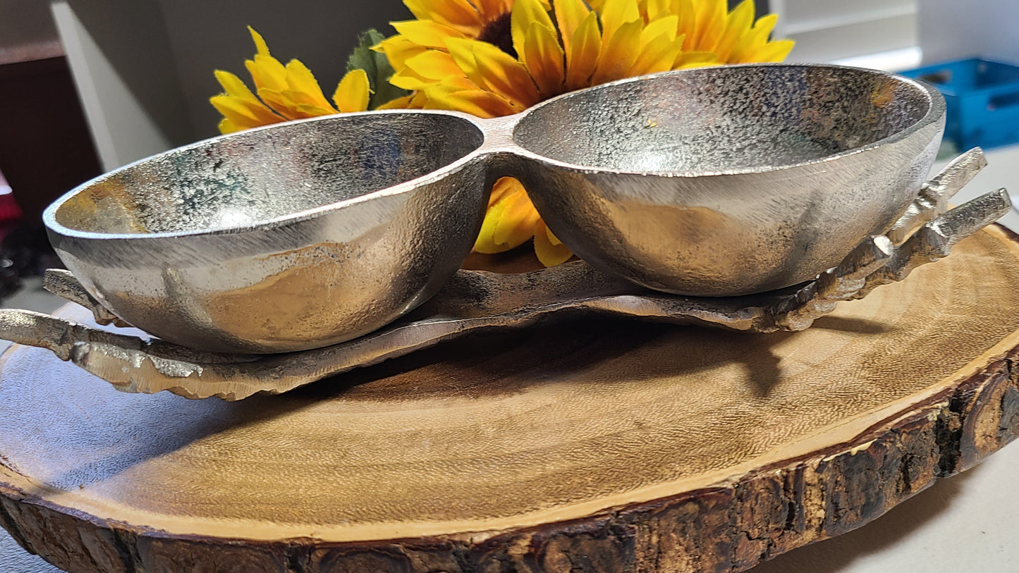 Silver Skeletal Hand Bowls