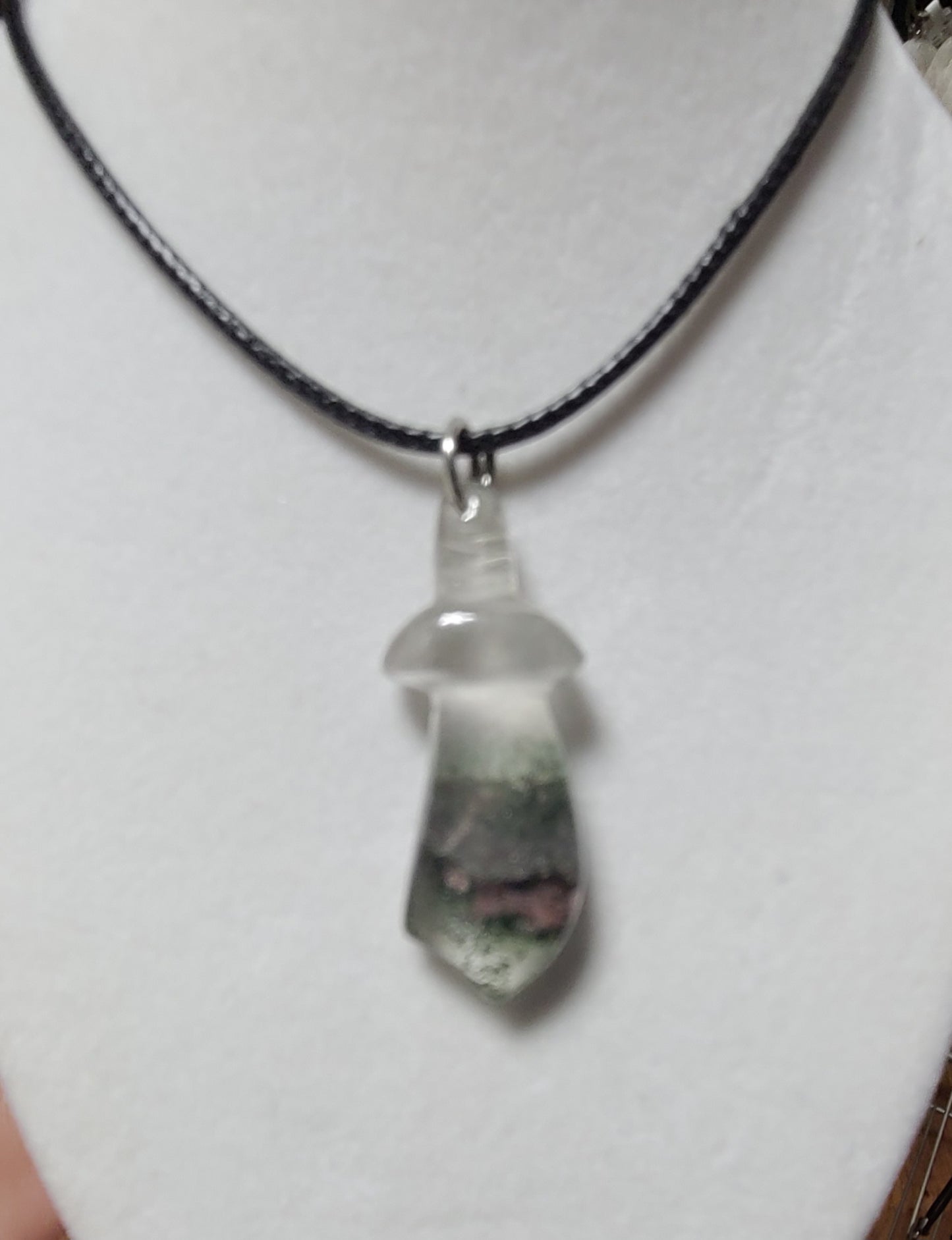 Scenic Quartz / Garden Quartz / Lodolite Athame Pendant Necklaces