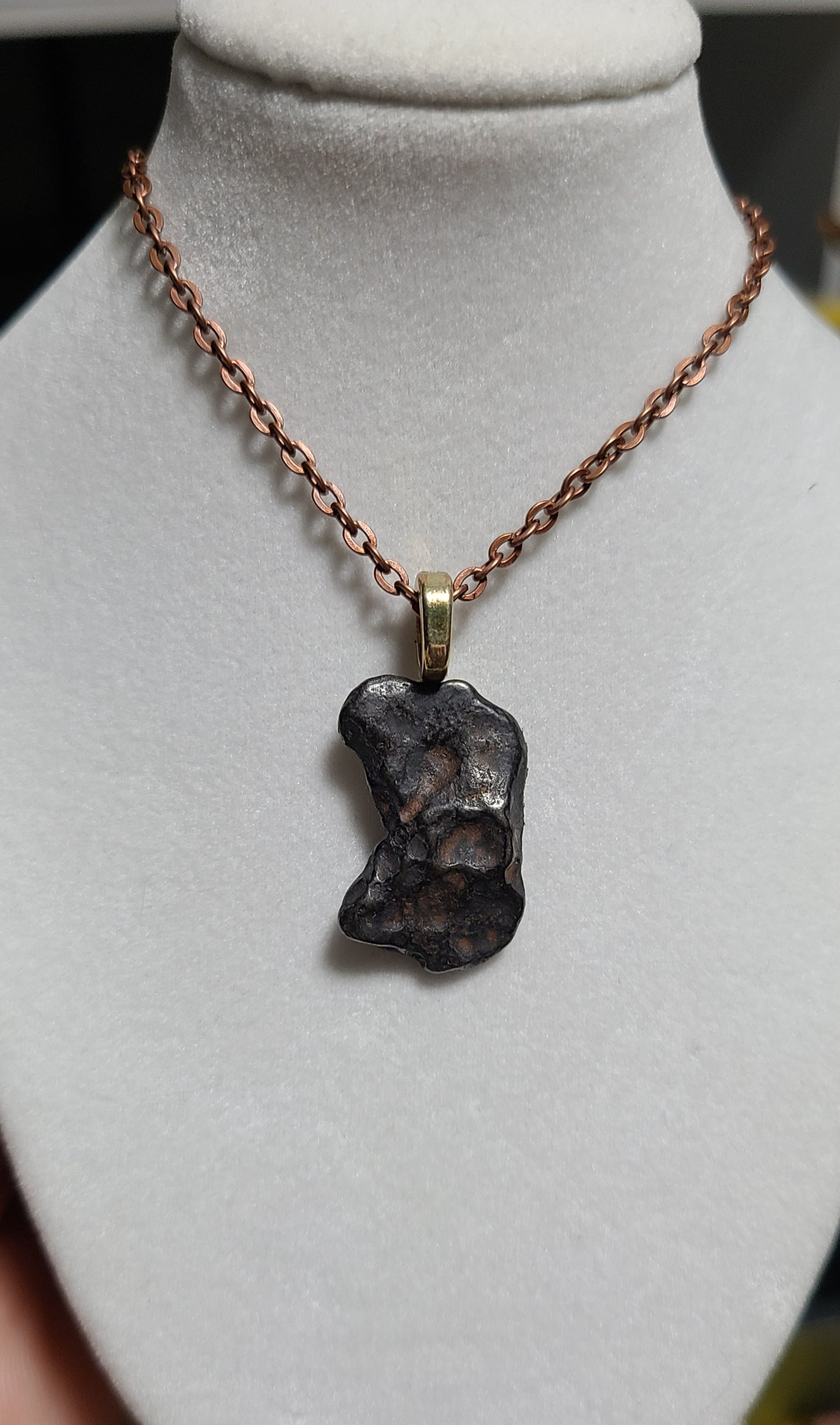 Out Of This World Meteorite Pendant on 24" Copper Necklace - The Ultimate Experience