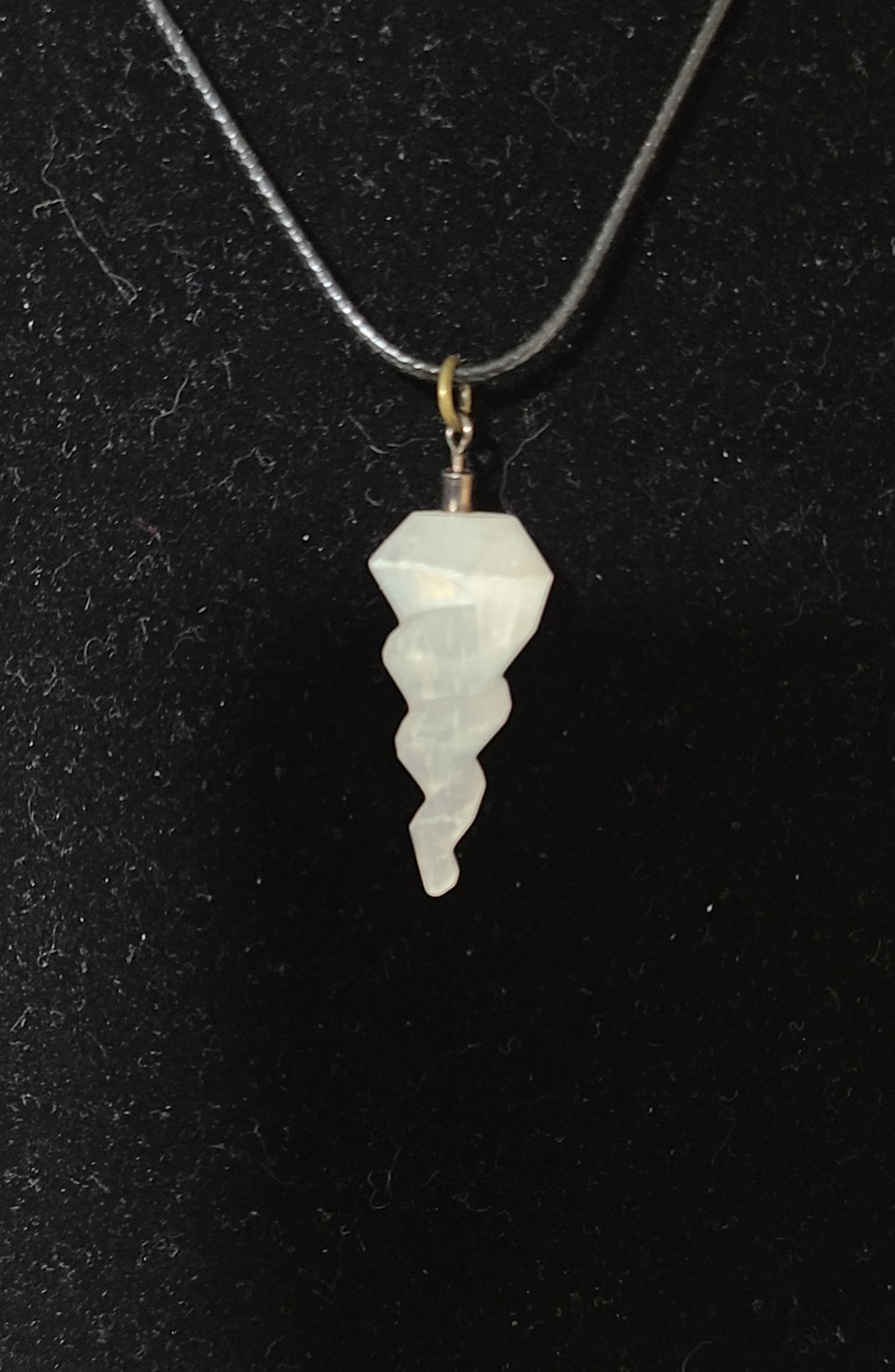 Selenite Spiral Necklace - Cleansing & Clarity