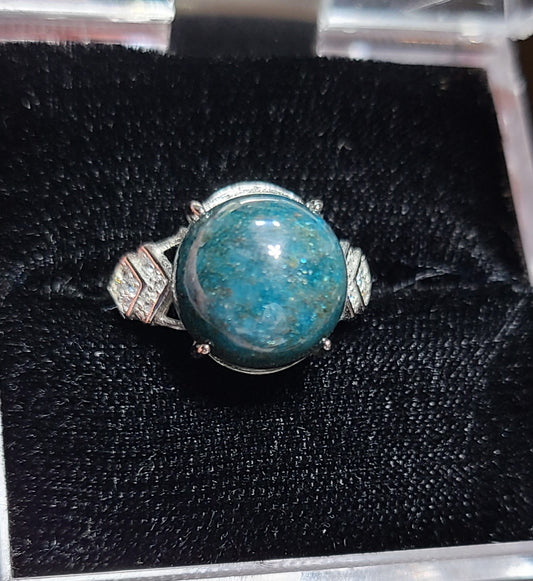 Blue Apatite - 925 Sterling Silver Rings