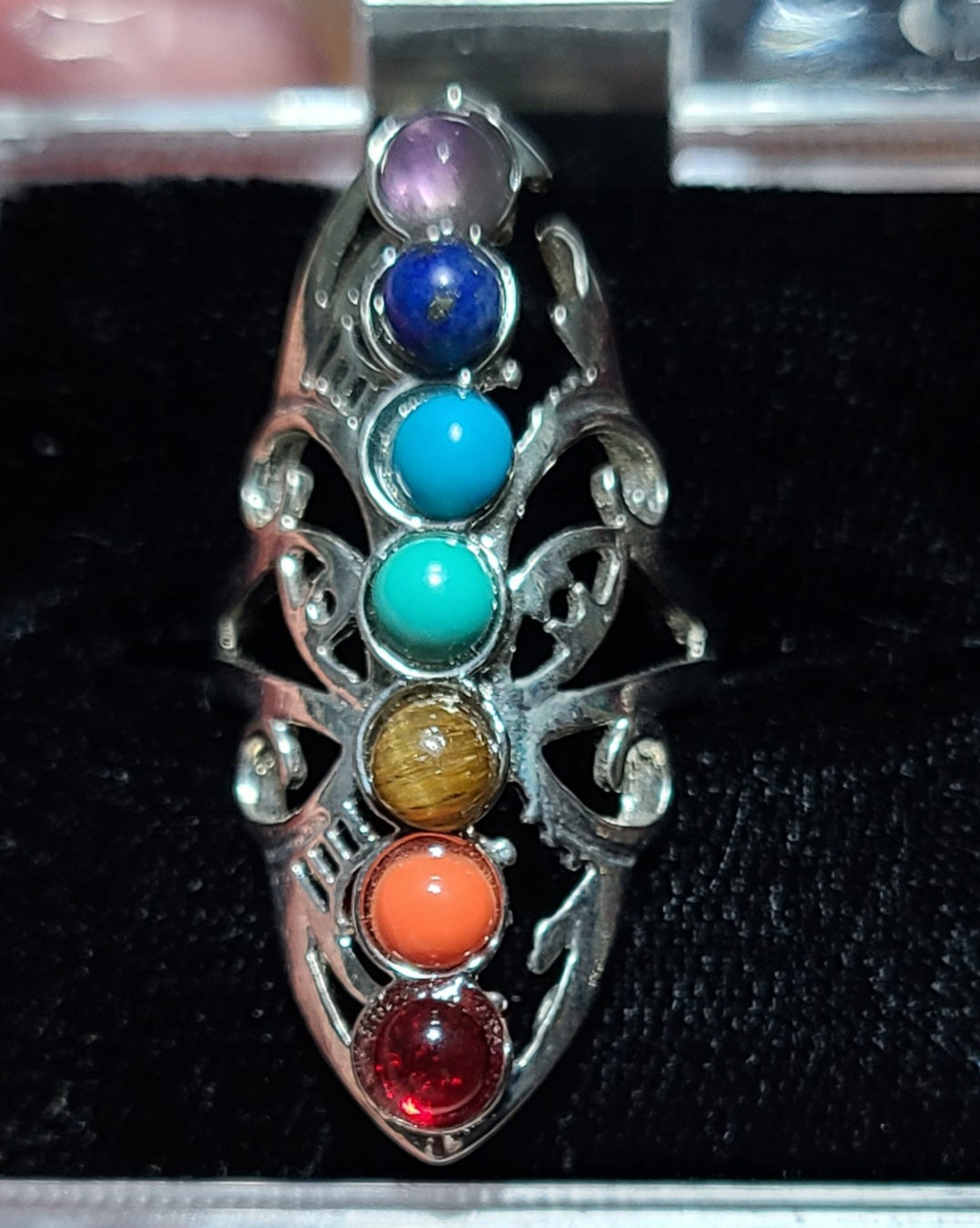 7 Chakra Adjustable Ring - Balance Energy