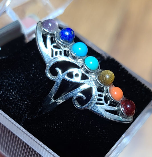 7 Chakra Adjustable Ring - Balance Energy