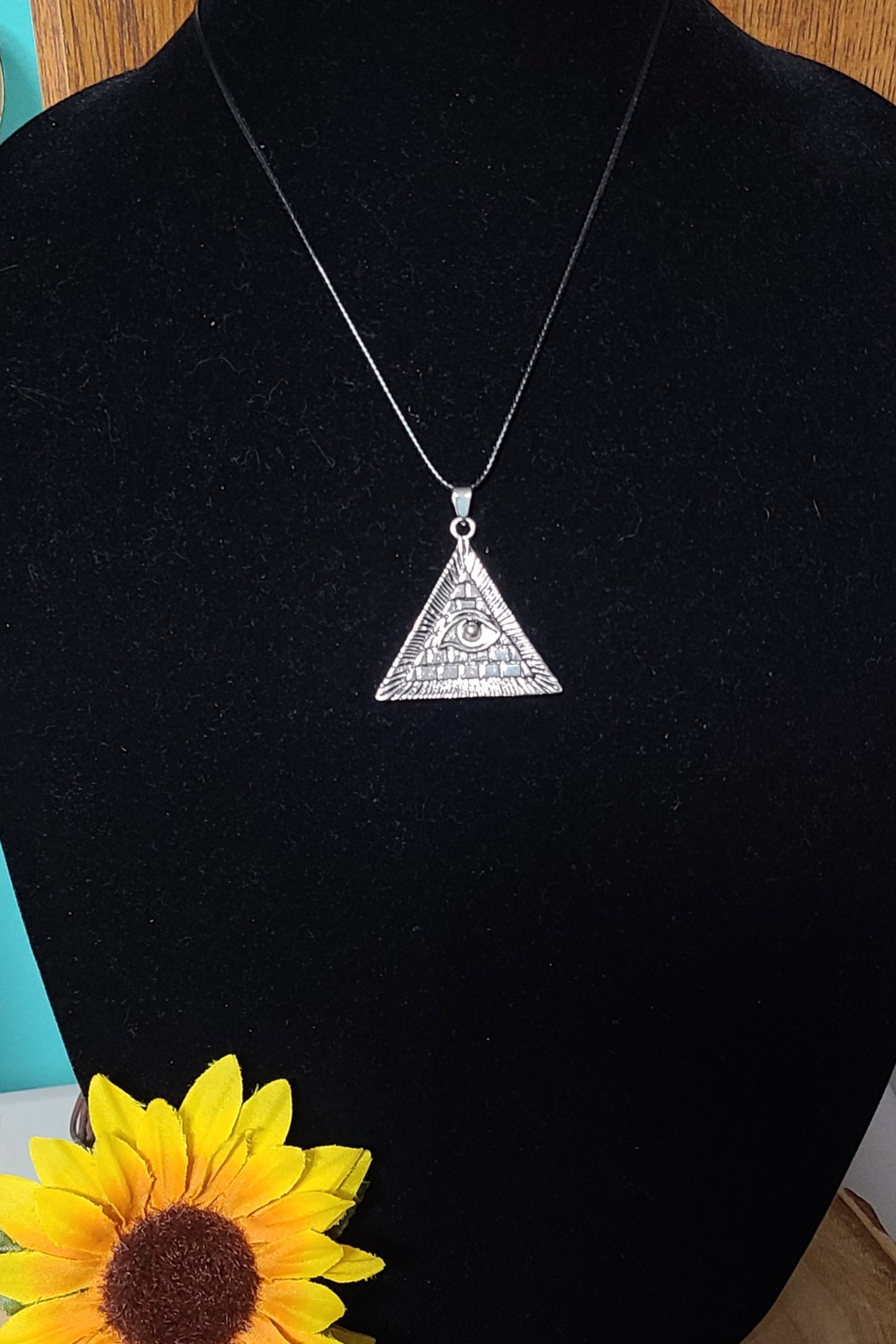 Eye Of Protection / Silver Pyramid Necklaces