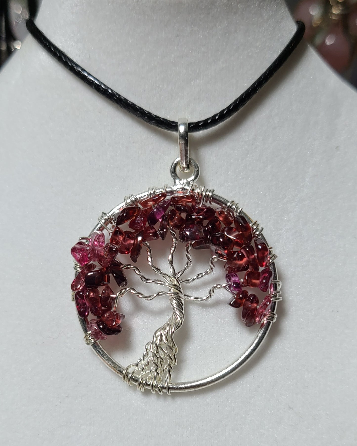 Assorted Gemstone Tree of Life Necklaces