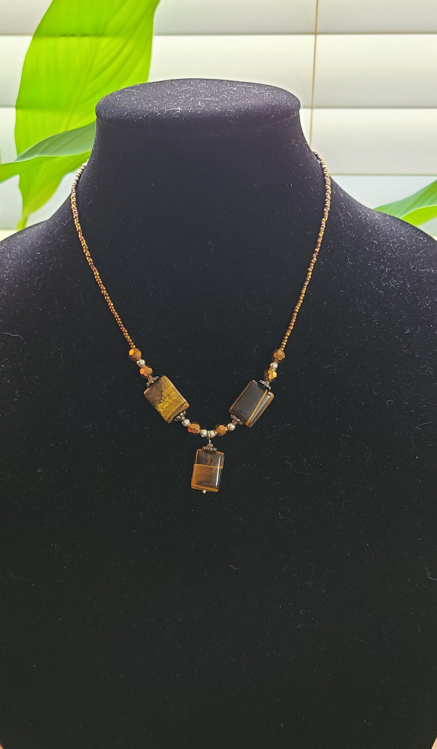 Set of 2 - Tiger Eye and Lapis Lazuli Necklaces