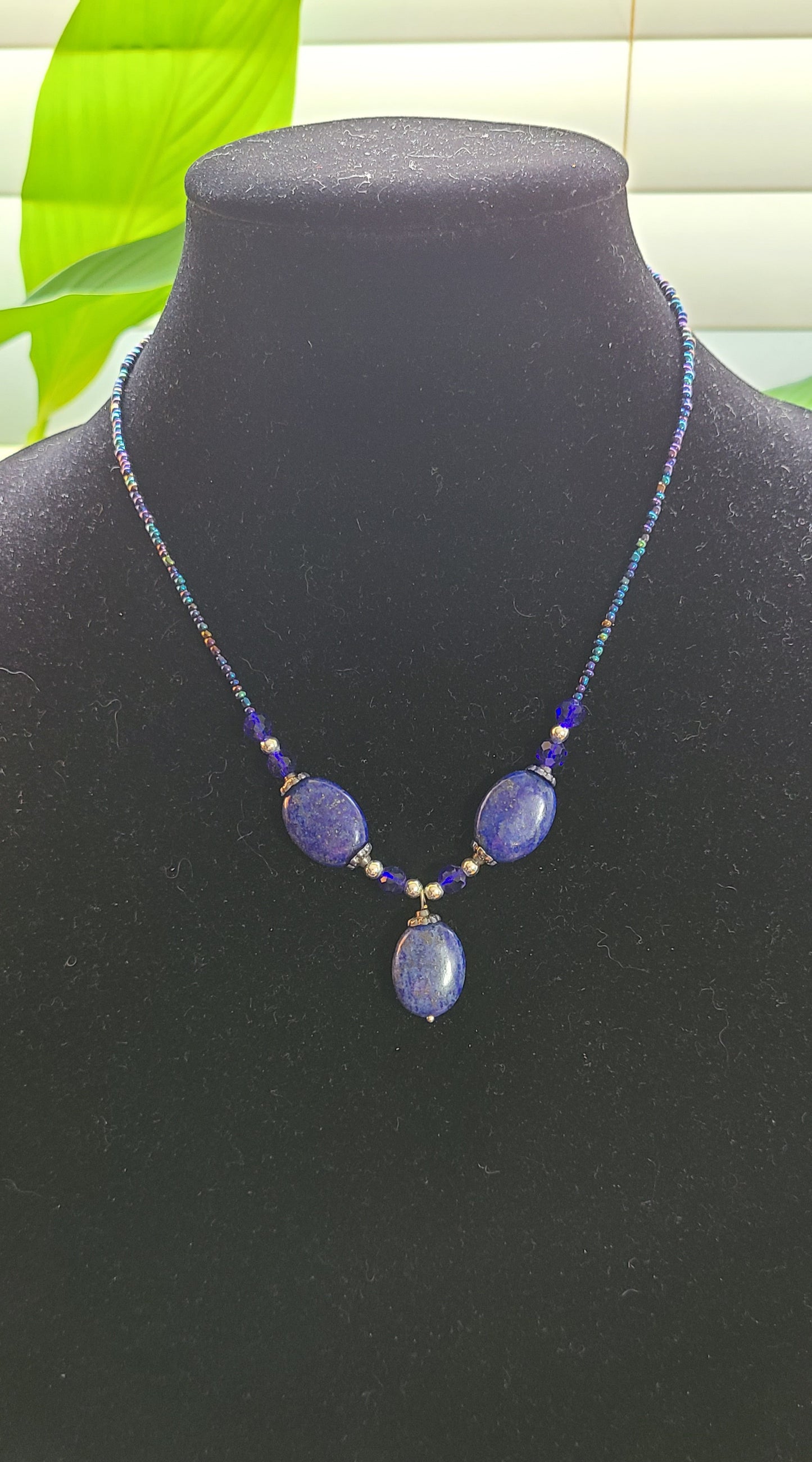 Set of 2 - Tiger Eye and Lapis Lazuli Necklaces