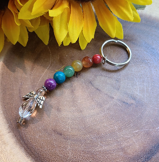 Chakra Angel Keychain - Balance & Protection On-The-Go!