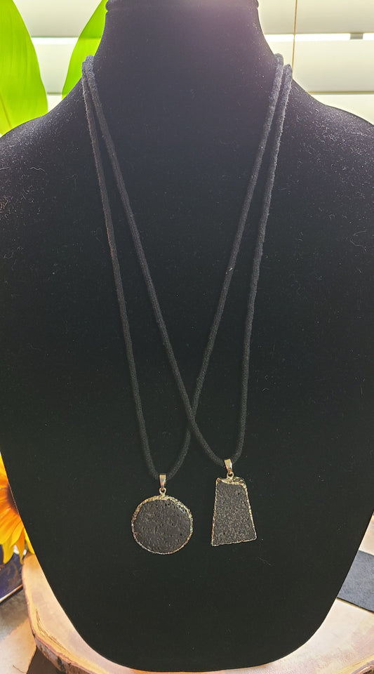 Long Lava Stone Diffuser Necklaces