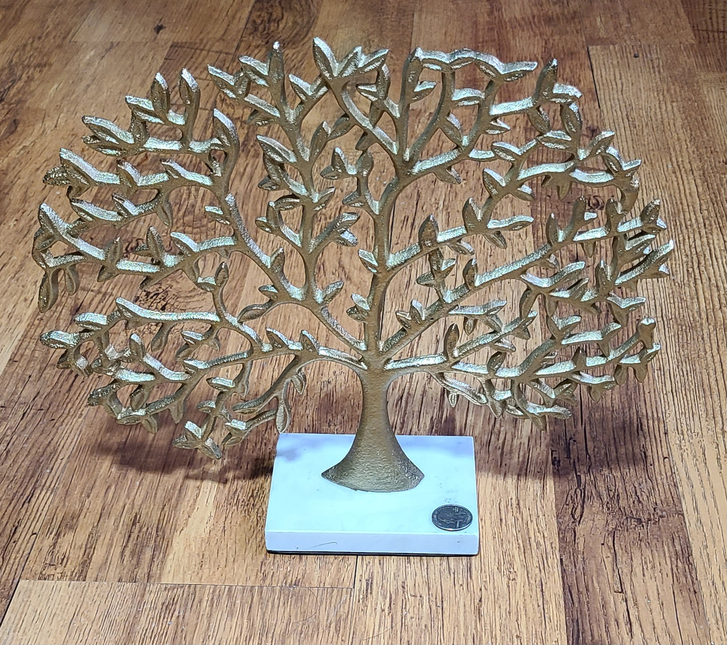 HUGE Gold Tree with Cararra Marble Base