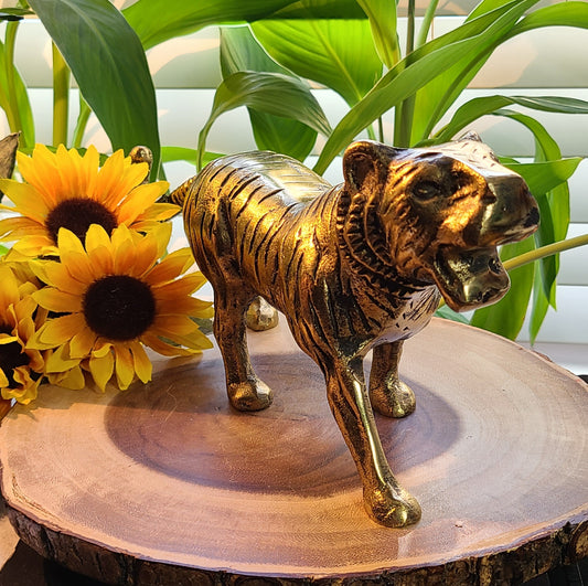 Solid Brass Tiger Statues