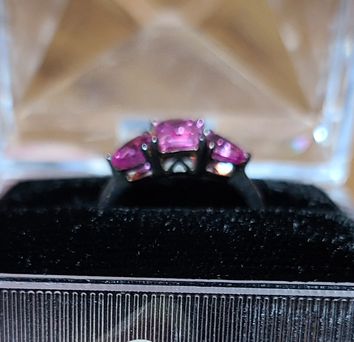 Rare Pink Sapphire - 925 Sterling Silver - Size 6.5