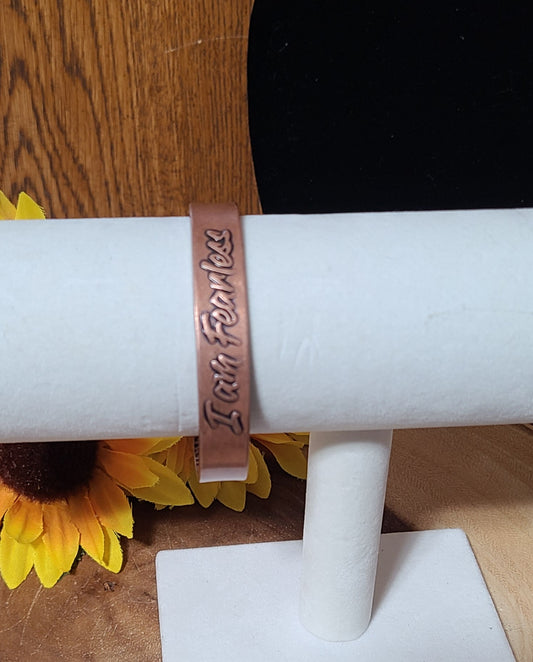 Fearless Copper Cuff Bracelets