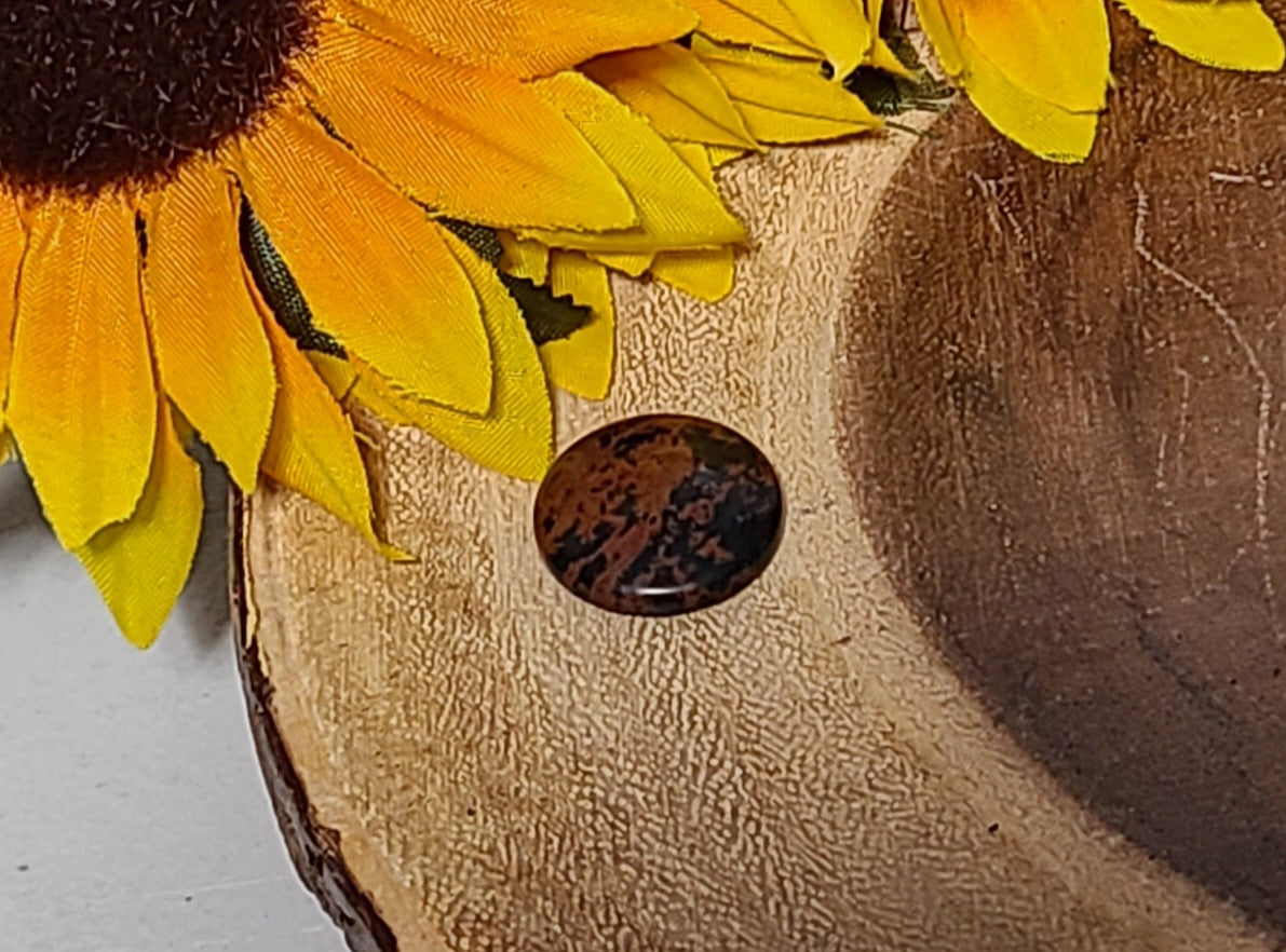 Mahogany Obsidian Cabochon / Flatback