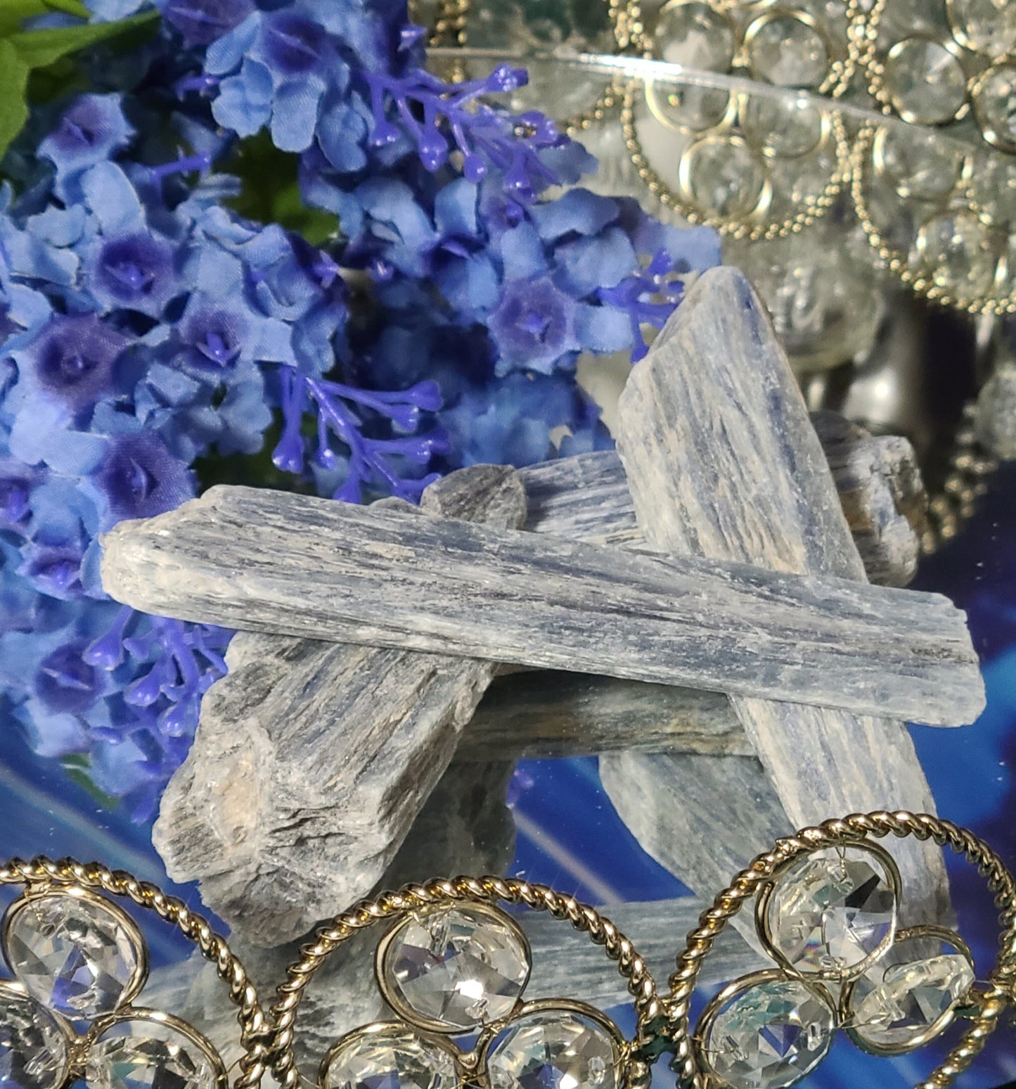 Large Blue Kyanite Logs