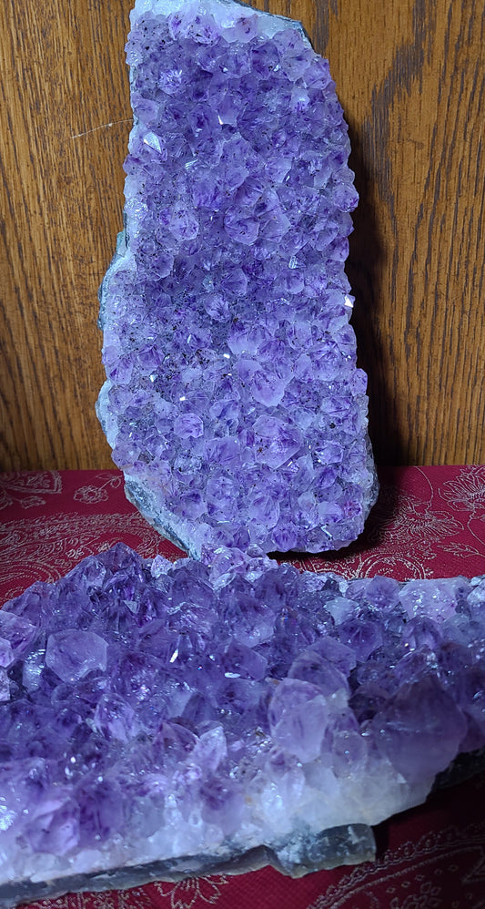 Extra-large Brazilian Amethyst Cutbase Freeforms