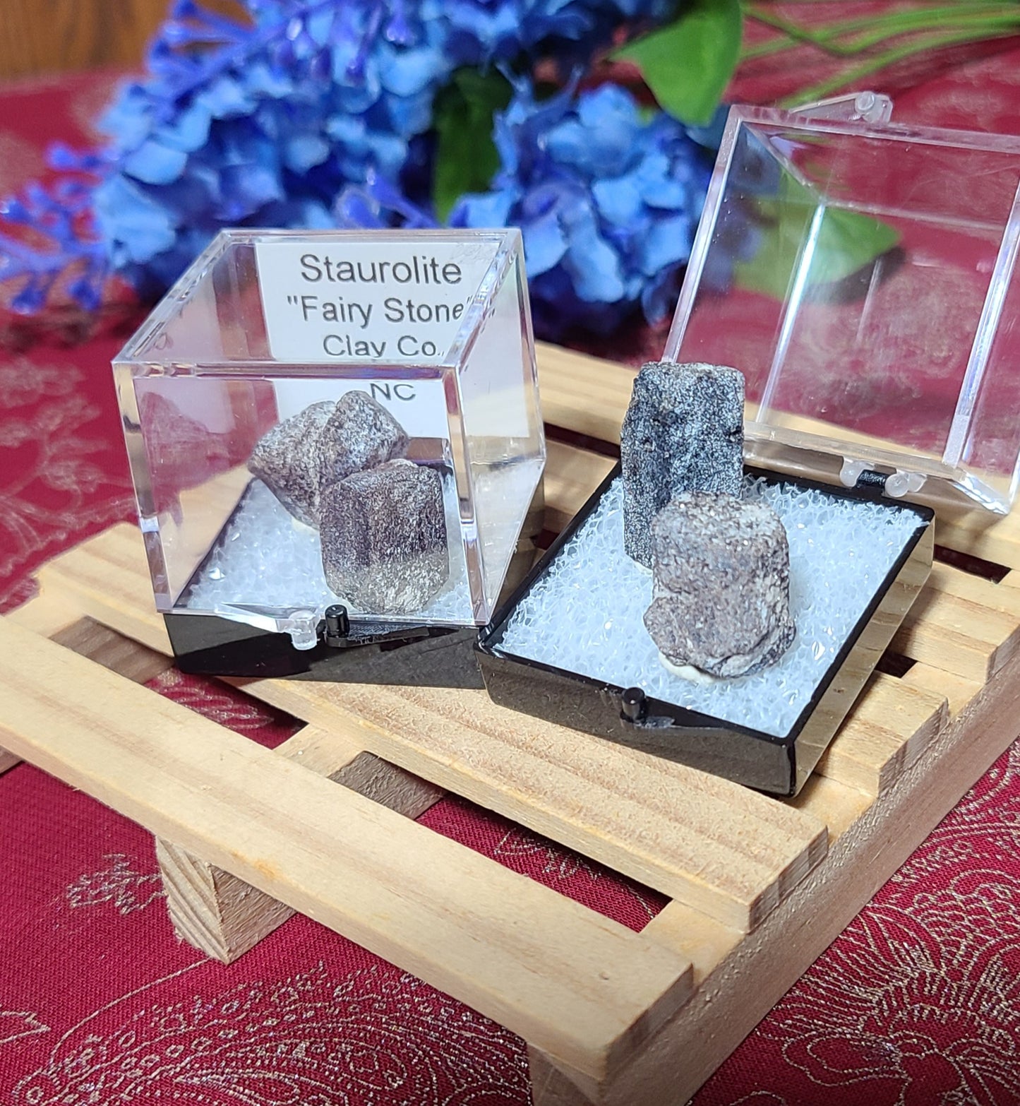 Boxed Staurolite "Fairy Stone" Specimens