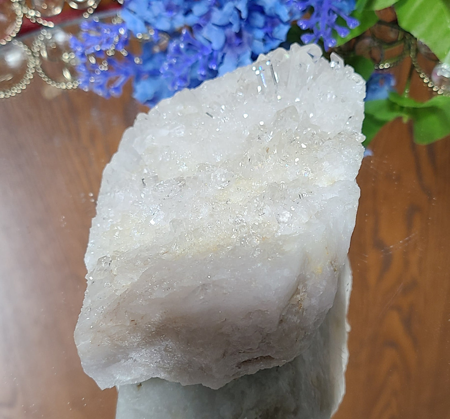 Quartz Point Cluster with Druzy