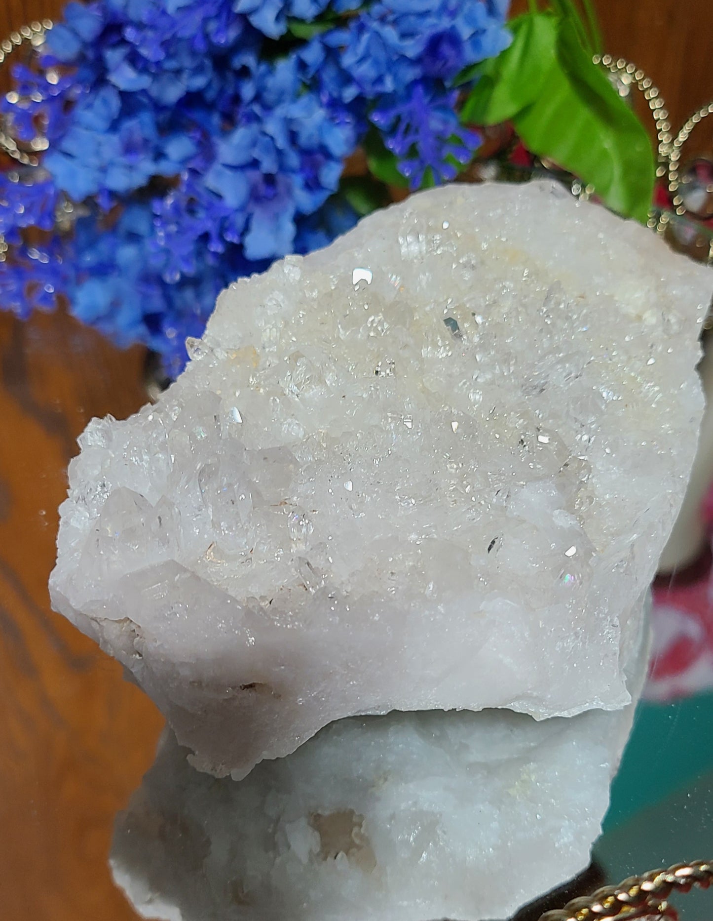 Quartz Point Cluster with Druzy