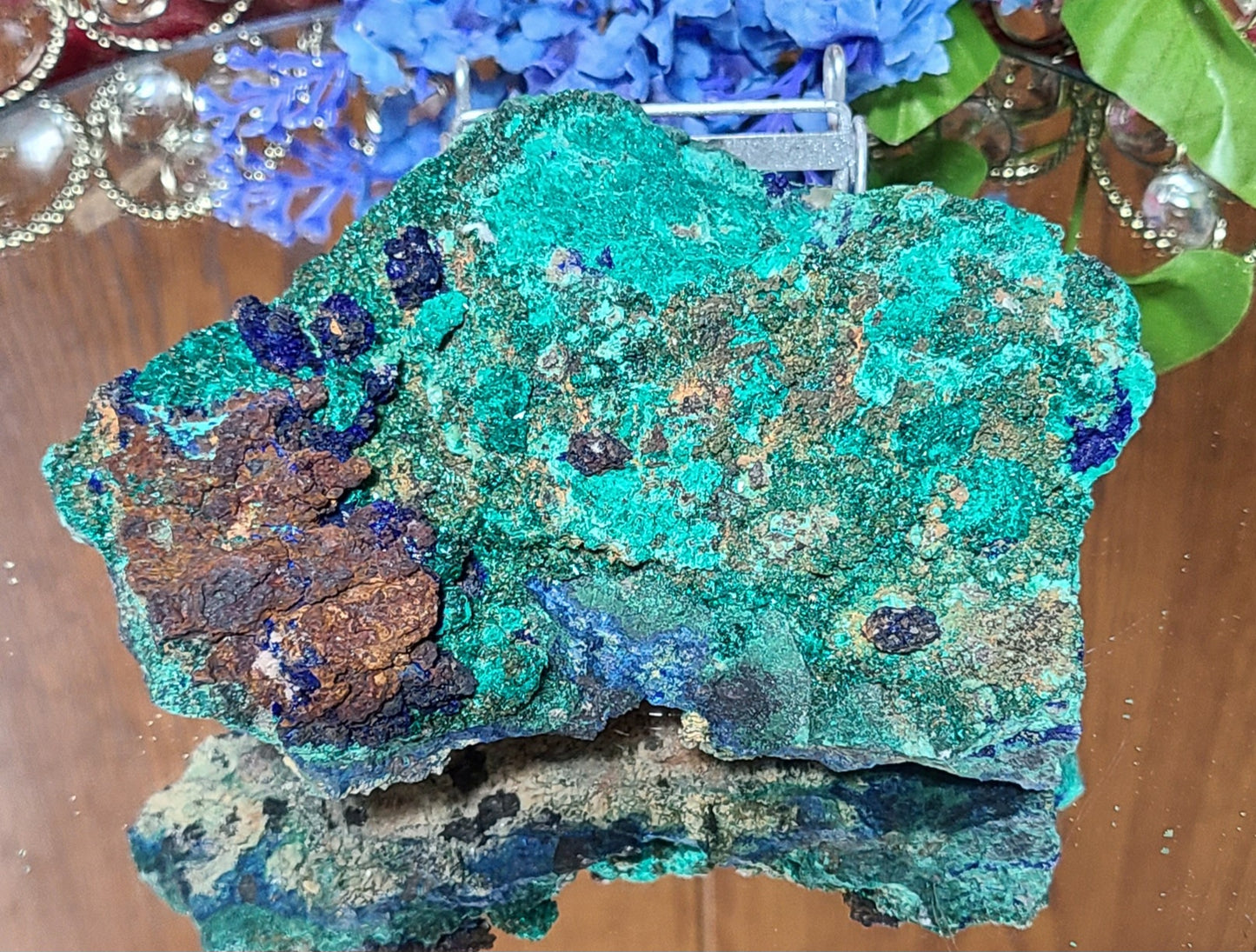 MASSIVE Azurite and Malachite Slab Specimen