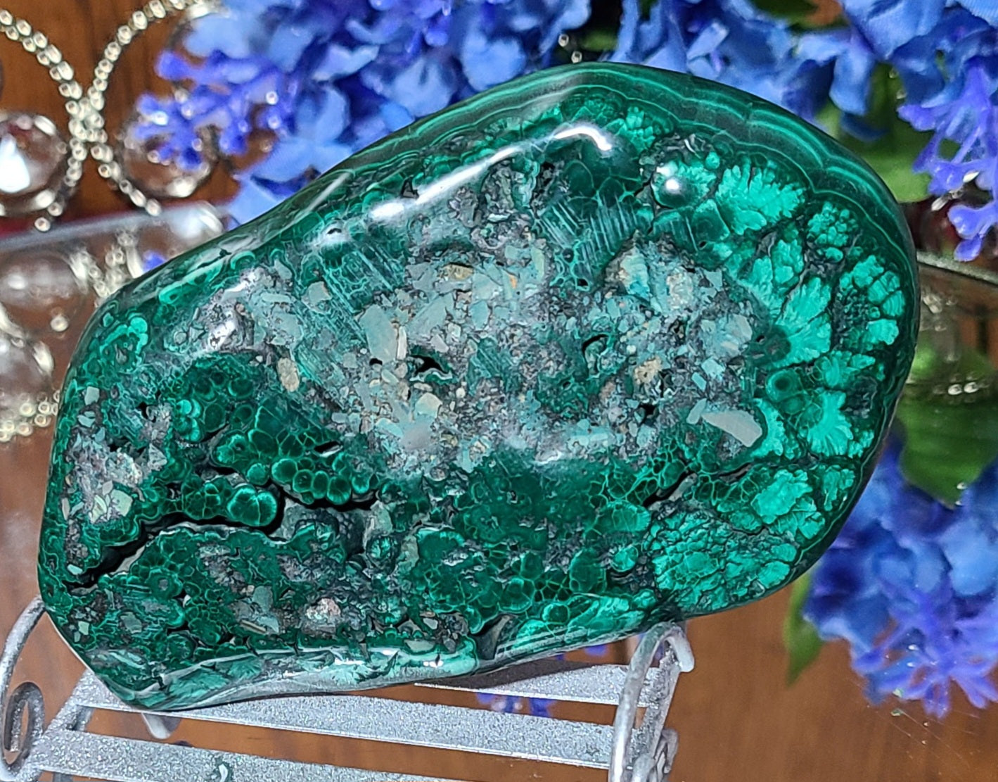 Polished Malachite Slabs