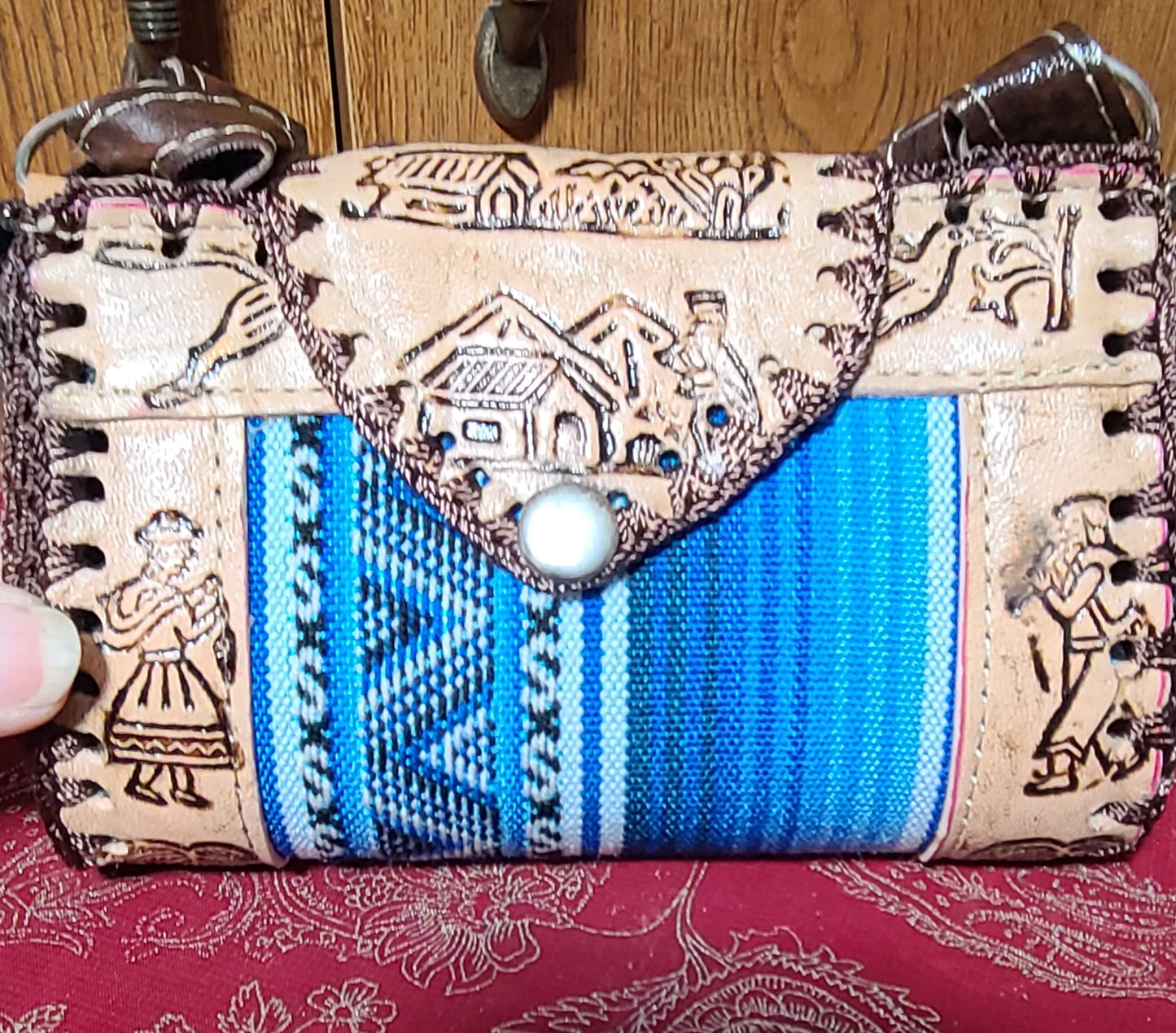 Handmade Leather Peruvian Purses